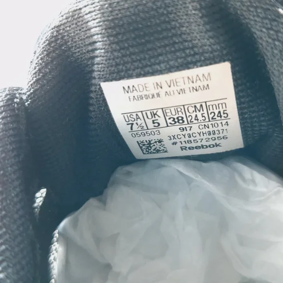 Reebok Speed TR 2.0 Women's Running Sneakers Shoes Size 7.5 Black White Trainer - Picture 2 of 9